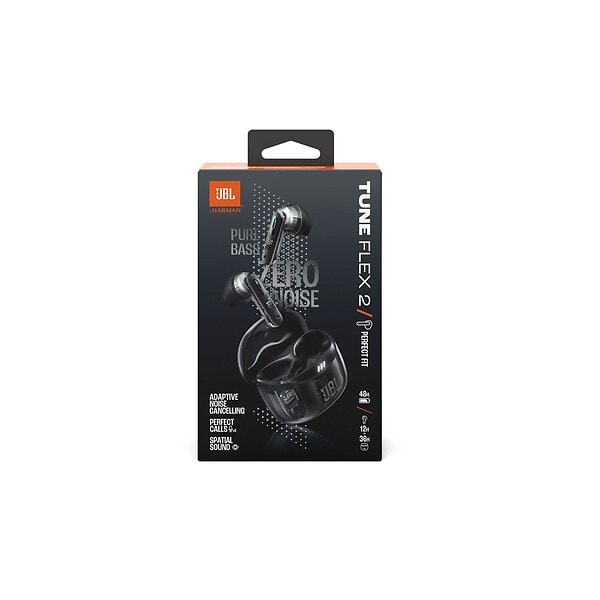 Original JBL Tune Flex 2 Ghost Edition Wireless In-ear - Svart