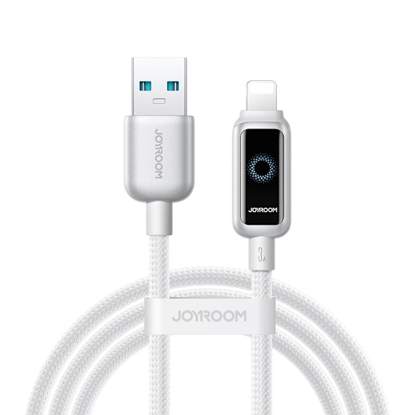 Joyroom USB-A to Lightning fast charging cable 3A, 1.2m - White