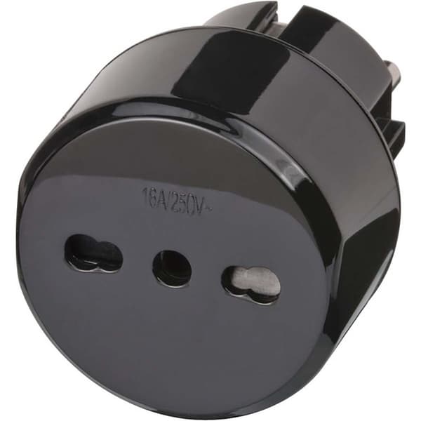 Traveling Power Adapter Euro-socket and Italy-socket - Black