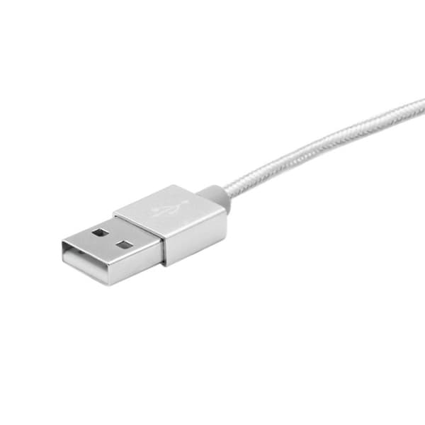 MFi Apple Certifierad Magnetic iPhone & iPad Lightning Till USB Kabel 1m - Silver Guld