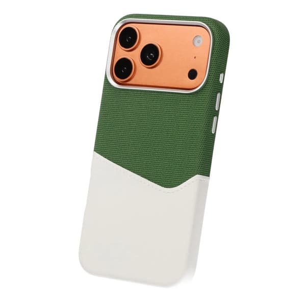 Magnetiskt Mobilskal med Läder Korthållare till iPhone 17 Pro Max och 18 Pro Max - Vit