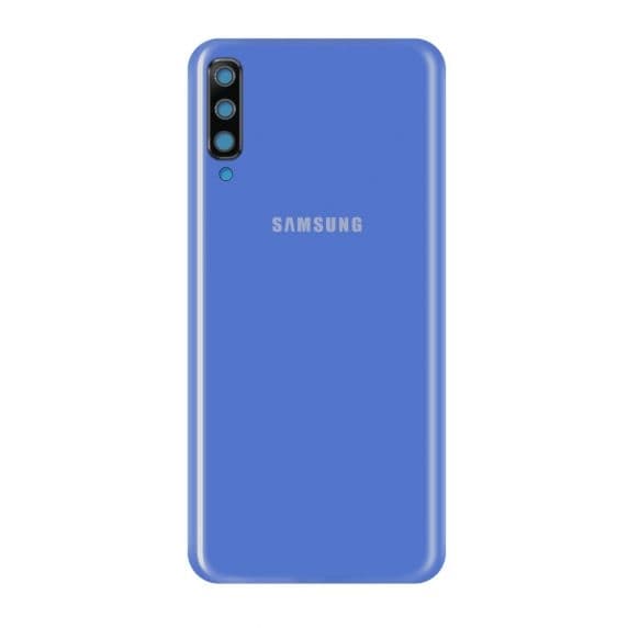 Samsung Galaxy A70 Baksida med tejp - Blå Svart