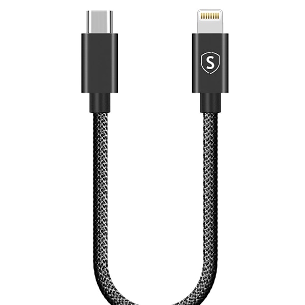 SiGN USB-C to Lightning Cable 20W, 0.25m - Black