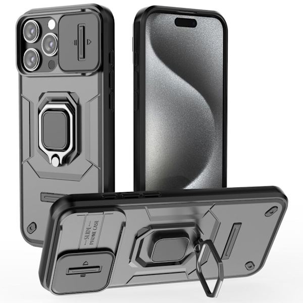iPhone 16 Pro Max Case with ring - Black