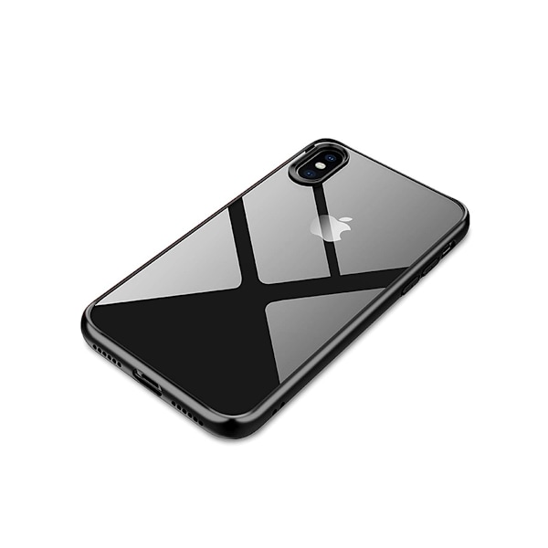 Stöttåligt Mobilskal iPhone XS Max - Svart/Transparent