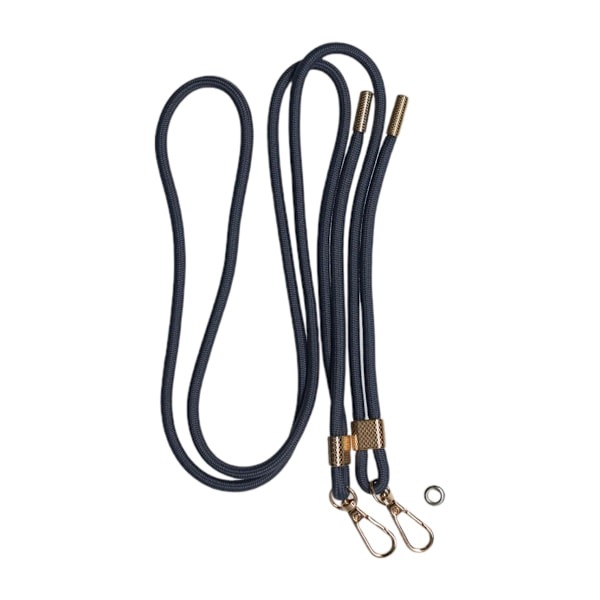Adjustable double hook lanyard Universal phone case lanyard 0.6mm blue
