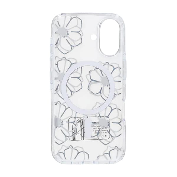 Mobilskal Magsafe till iPhone 17 - Transparent med blommor