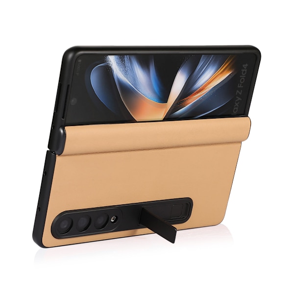 Samsung Galaxy Z Fold4 Mobilskal Fodral Läder - Brun