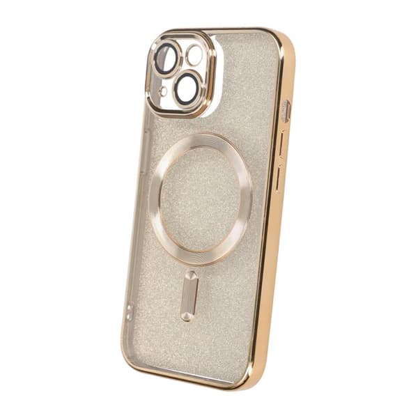 Luxury Electroplate Magsafe Wireless Charge Phone Case for Iphone 13 Gold