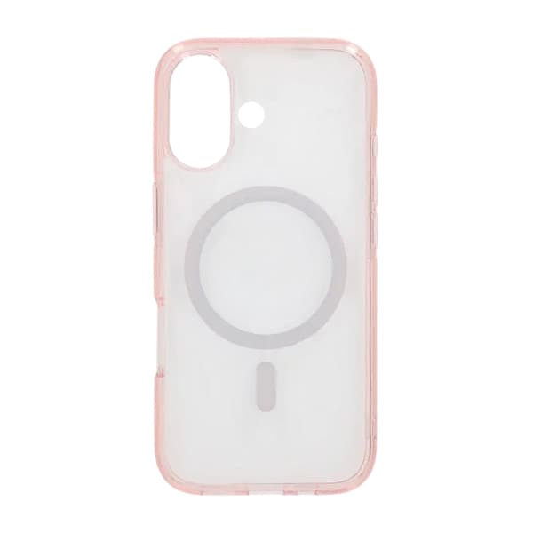 TPU Magsafe Mobile Case for iPhone 17 - Pink Transparent