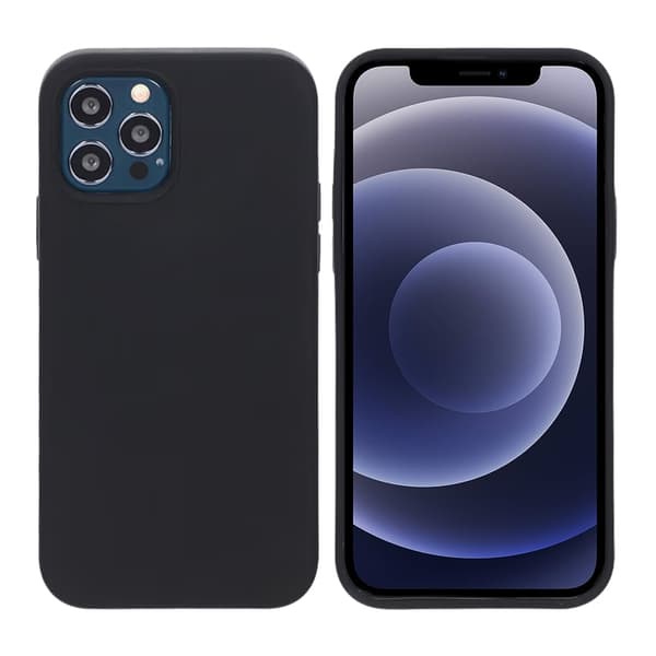 iPhone 12/12 Pro Mobilskal Silikon - Svart Svart