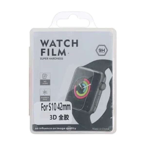 Screen Protector Apple Watch 10 42mm - Tempered Glass Black