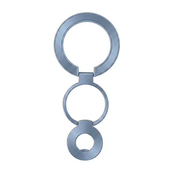 Foldable Double Magnetic Phone Ring Holder Blue