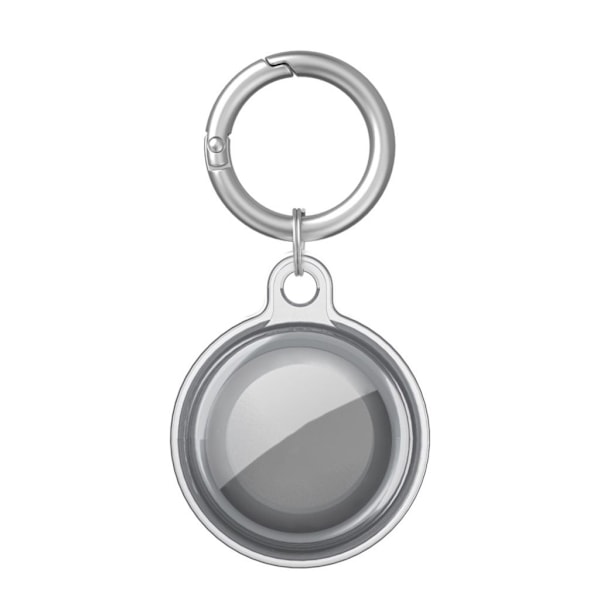 Apple AirTag Case with Keychain - Transparent Black