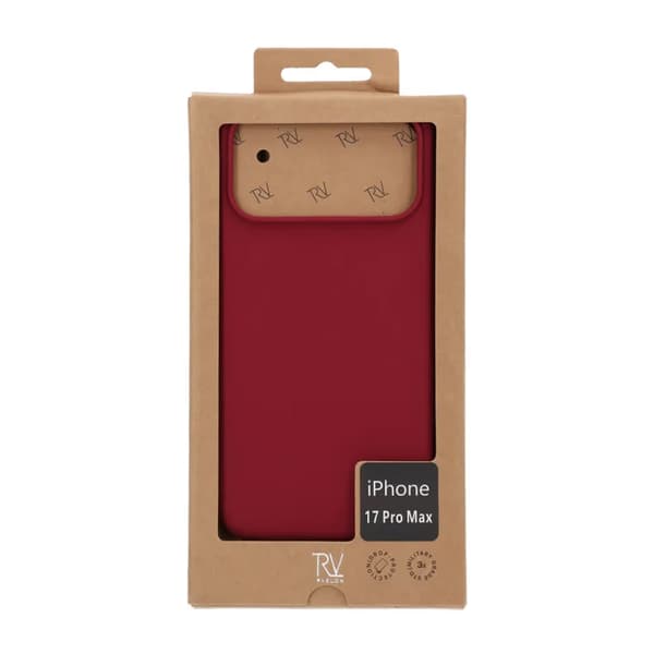 Rvelon Mobilskal Silikon MagSafe för iPhone 17 Pro Max - Röd