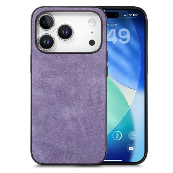 Case in PU-leather iPhone 18 Pro, iPhone 17 Pro - Purple