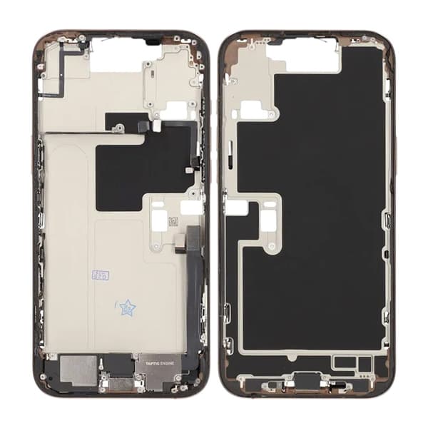 Mittenram med smådelar för iPhone 16 Pro Max - Sandfärgad Titan OEM