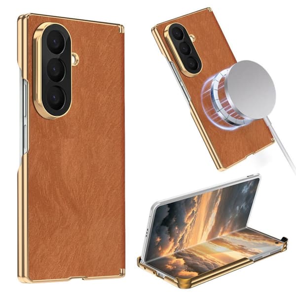 MagSafe Case in PU-leather Samsung Galaxy Z Fold8 Ultra - Brown