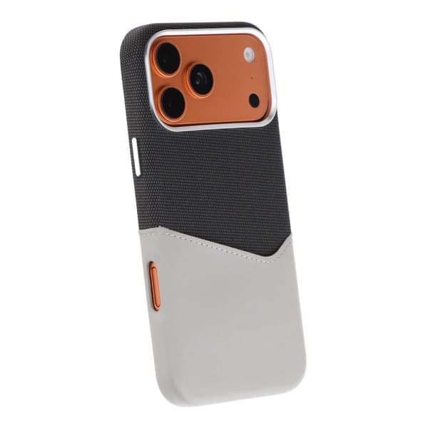 Magnetiskt Mobilskal med Läder Korthållare till iPhone 17 Pro Max och 18 Pro Max - Grå