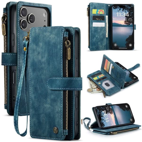 CASEME iPhone 18 Pro Max/17 Pro Max Wallet Cover - Blue