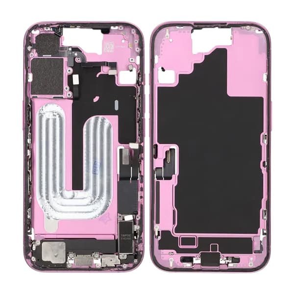 Middle frame with small parts for iPhone 16 - Purple OEM