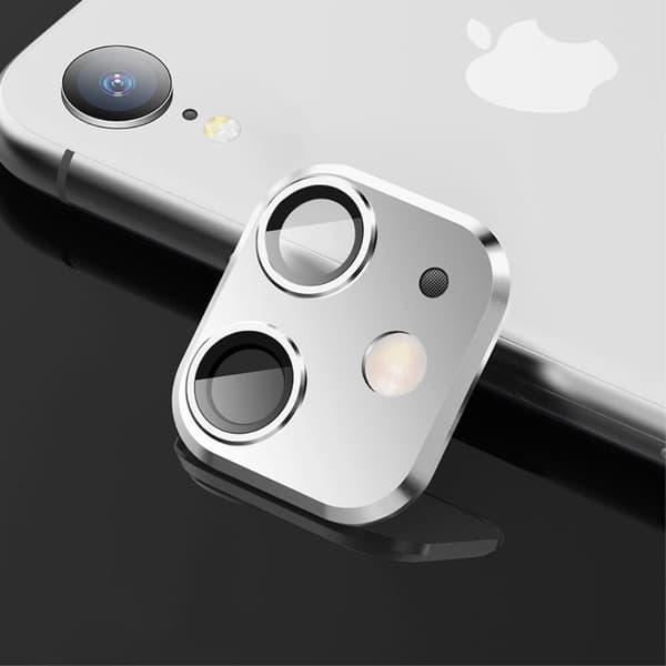 iPhone 11 Look-alike Kameralins för iPhone XR - Silver Svart