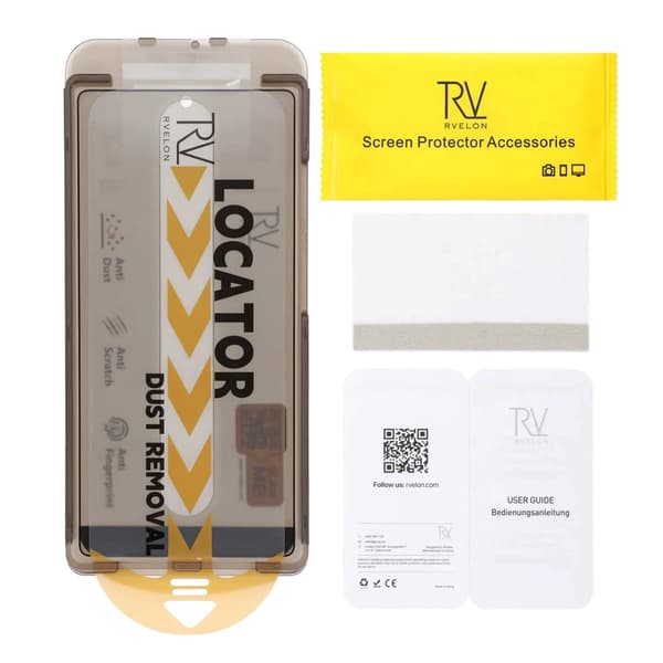 Rvelon Privacy Skärmskydd Härdat Glas för iPhone 17 Pro - 1-pack till Monteringsram