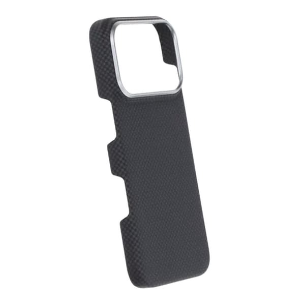 Kevlar Woven Magnetic Case - iPhone 17 Pro Black Plain Weave