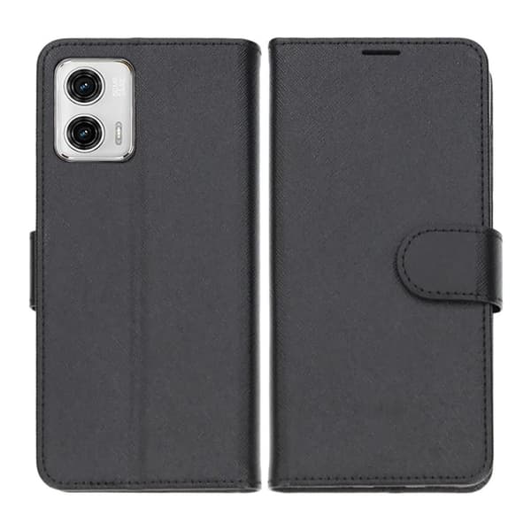 Motorola Moto G23 Wallet Case with Stand - Black