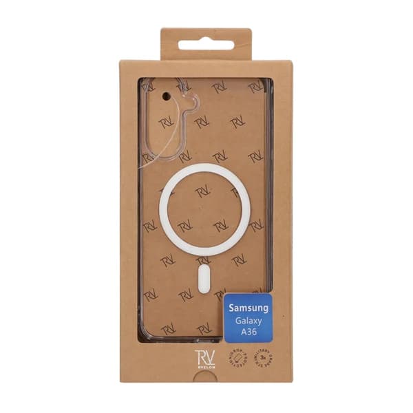 Rvelon Magsafe Case for Samsung Galaxy A36 - Transparent