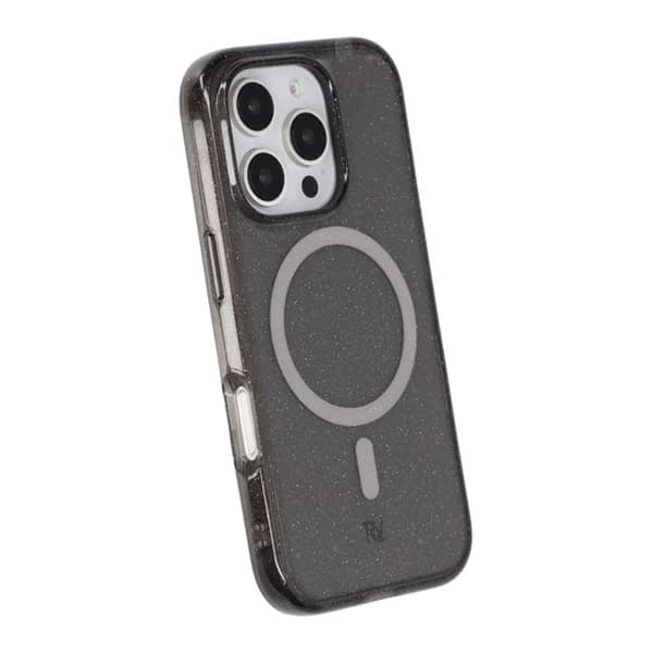 iPhone 16 Pro Rvelon Mobilskal TPU med MagSafe - Glitter Svart