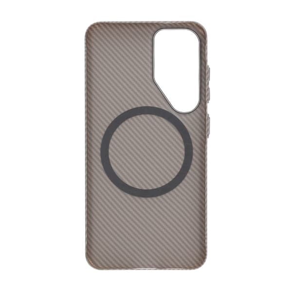 Samsung Galaxy S25 Plus Mobile Case Carbon Patterned - Gray
