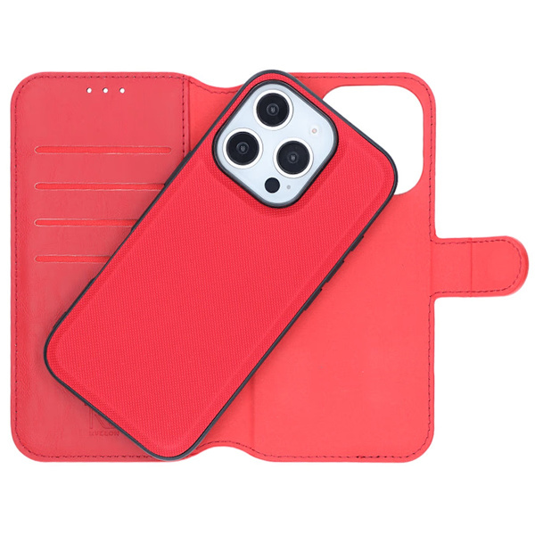 iPhone 16 Pro Wallet Case Magnet Rvelon - Red
