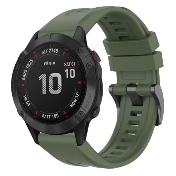 Garmin Fenix 6 Pro GPS Silicone Watch Band - Green