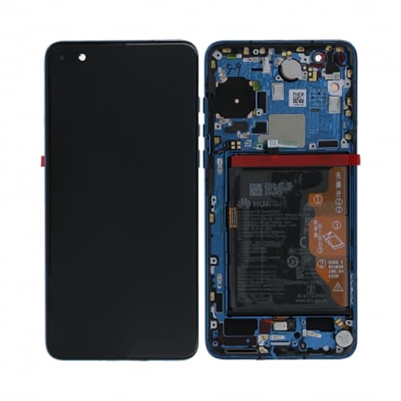 Original Huawei P40 Skärm med LCD Display + Batteri Svart