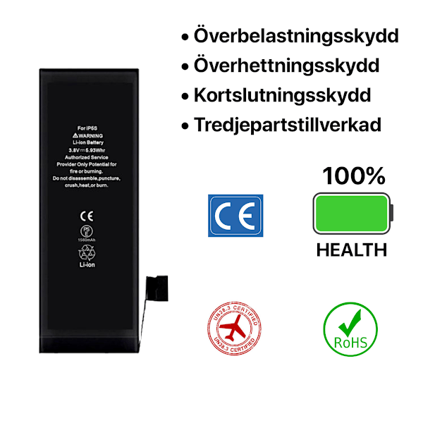 iPhone 5S Batteri Hög Kvalité