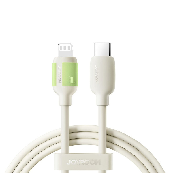 Joyroom 30W Fast Charging Data Cable USB-C to Lightning, 1.2m - Beige