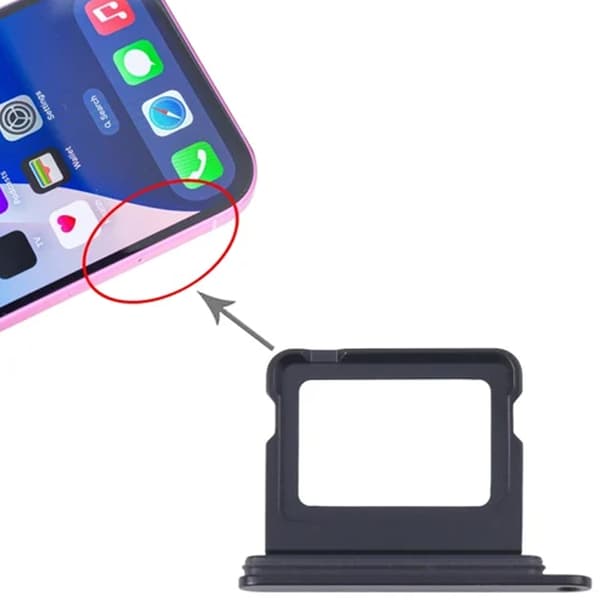 iPhone 16 and 16 Plus SIM Card Holder - Black