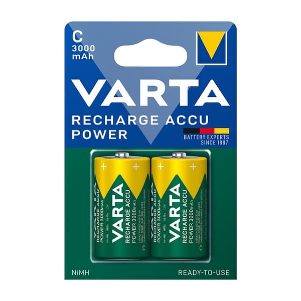 Varta C Battery 3000mAh BLI2 C battery (rechargeable) 1.2V - 2-pack