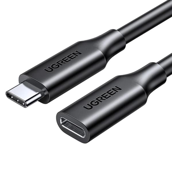 Ugreen USB-C (male) - USB-C (female) extension cable, 100W 10Gbps, 1m - Black