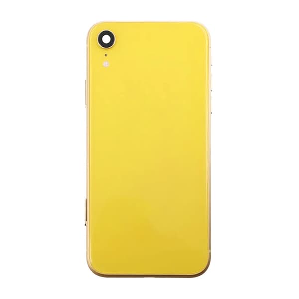 iPhone XR Back Cover Complete OEM Yellow With Small Parts