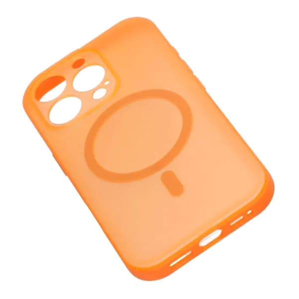 Slimmat MagSafe-skal med kameraskydd för iPhone 16 Pro Max - Orange