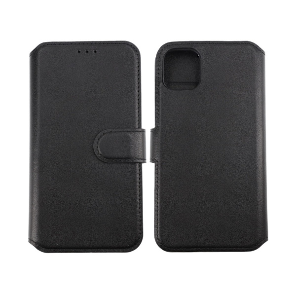 iPhone 11 Plånboksfodral Läder Rvelon - Svart