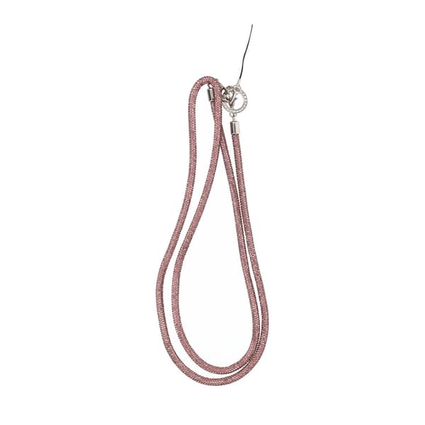 1.2m diamond mobile phone rope hanging obliquely light purple
