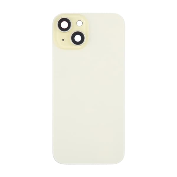 iPhone 15 Back Cover Glass OEM Yellow With bracket and Magsafe Magnet