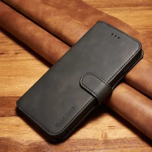 iPhone 6 Plus/6s Plus Flip Stand Läder Plånboksfodral - Svart Svart
