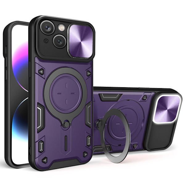 Rotatable iPhone 15 case - Purple