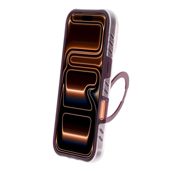 Armor Matte Frosted Magnetic Case with 360° Rotatable Kickstand - iPhone 17 Pro/18 Pro Purple