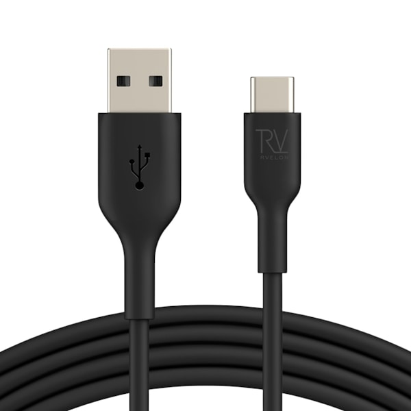 Rvelon USB-A to USB-C Cable 1 Meter - Black
