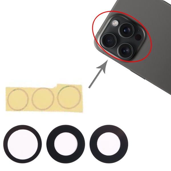 iPhone 15 Pro Max Camera Glass with Adhesive Tape